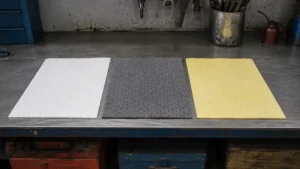 Grey oil-only and yellow absorbent pads