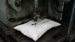 White absorbent pillow